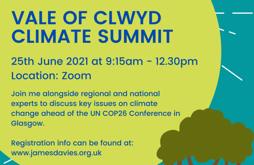 Vale of Clwyd MP hosts local climate change summit 