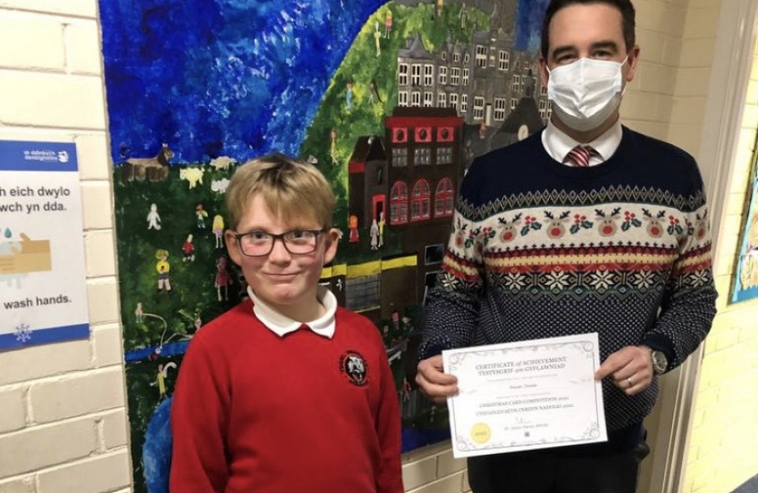 Denbigh School Boy’s Christmas Card Design Sent Out to Thousands 