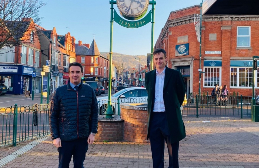 James and Nick Quinn on Prestatyn High Street