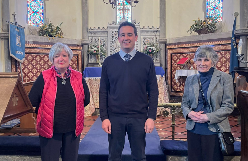 James at Cefn church