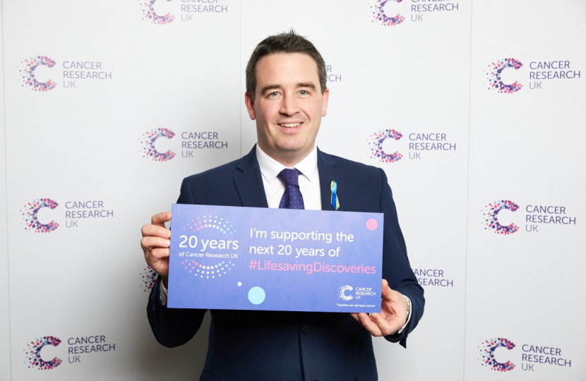 MP unites with Cancer Research UK at anniversary event