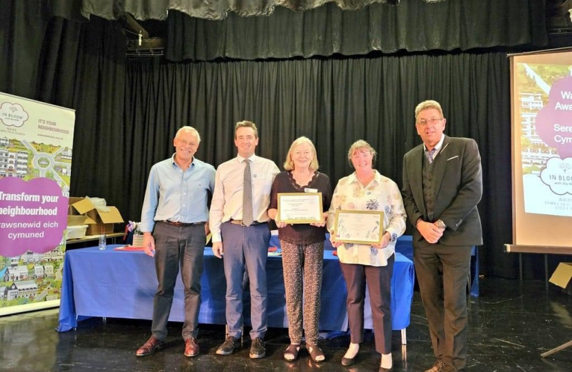 Prestatyn and Denbigh strike gold in Wales in Bloom contest