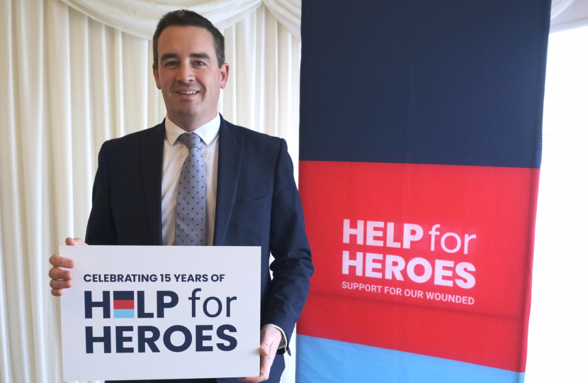 MP joins Help for Heroes to celebrate their 15th anniversary