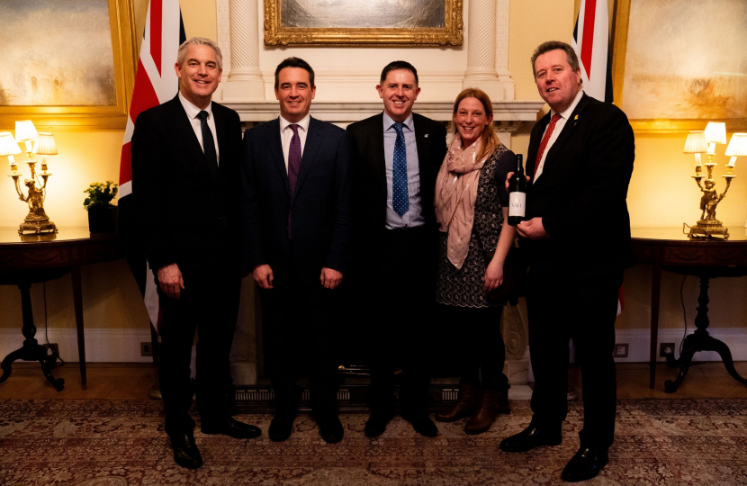 Denbighshire Grape Farmers attend prestigious 10 Downing Street reception