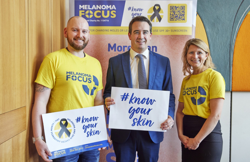 MP encourages people to take skin cancer risks seriously  