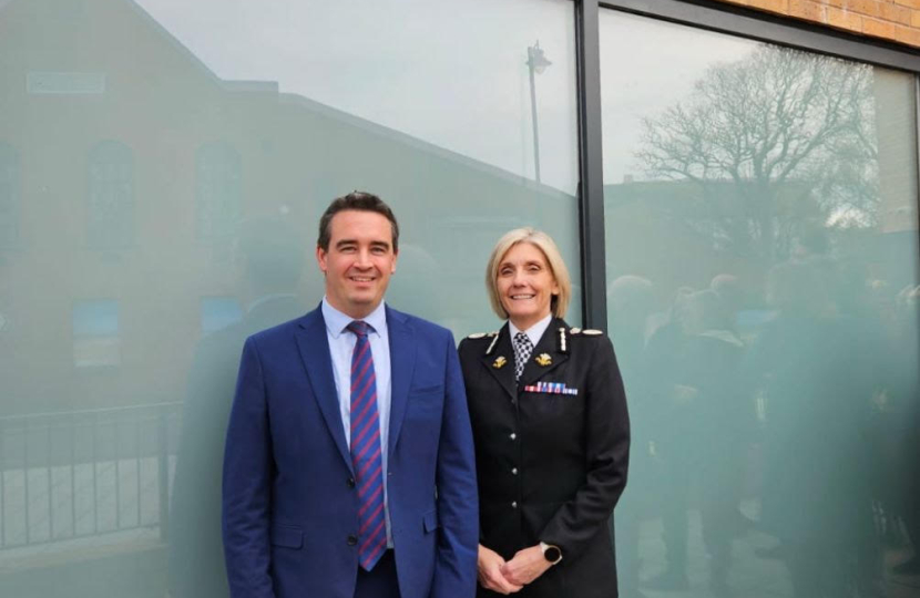 Former MP attends official opening of new Prestatyn Police Station which he long campaigned for