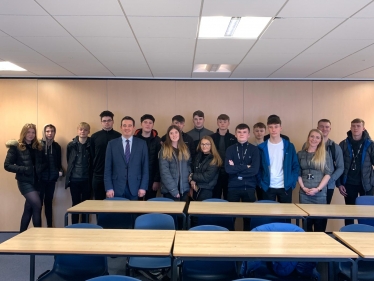  Prestatyn Sixth Formers question new MP ahead of Parliament visit