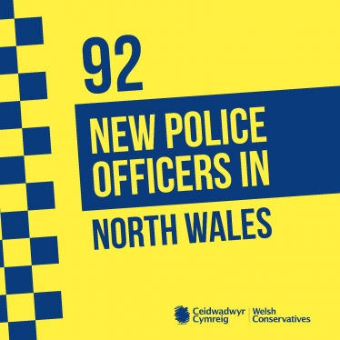   North Wales bolstered by 92 extra police officers