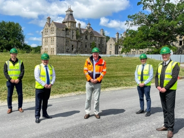 Politicians praise apprenticeship scheme at Ruthin-based civil engineering company