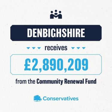 Denbighshire projects to receive £2.9m from UK’s Government’s Community Renewal Fund