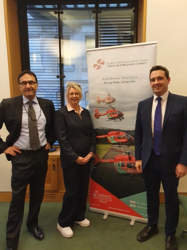 MP encourages people to support Wales Air Ambulance charity