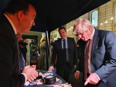 Prime Minister visits Snowdonia Cheese stall at Downing Street Food Market