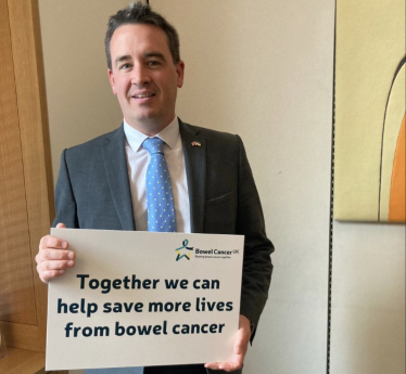 MP helps raise awareness of Bowel Cancer