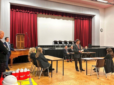 Students learn the message of road safety at Ruthin mock trial