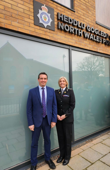 Former MP attends official opening of new Prestatyn Police Station which he long campaigned for