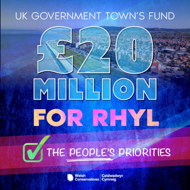 Chancellor announces £20m additional funding package for Rhyl